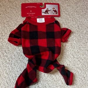 NWT-Wondershop Buffalo Plaid Pet Pajamas